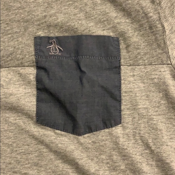 Penguin men’s shirt grey used like nwot - Picture 2 of 4